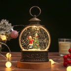Christmas LED Snow Globe Swirling Lantern