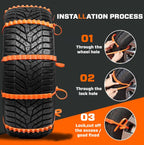2026 Pre-Holiday Sale 70% ️🔥 SUPTRUCK™ Anti-Slip Snow Tire Zip Straps For Vehicles (10Pcs/Box)