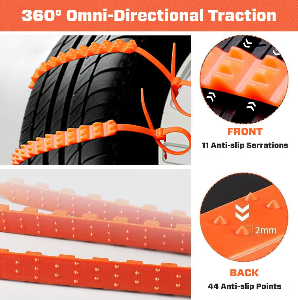 2026 Pre-Holiday Sale 70% ️🔥 SUPTRUCK™ Anti-Slip Snow Tire Zip Straps For Vehicles (10Pcs/Box)